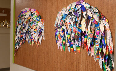 Roots and Wings art installation at the Junior School