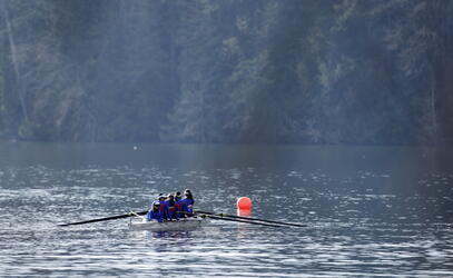 Rowing at Elk Lake