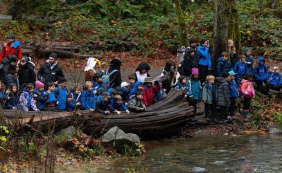 Grade 3 Students visit Goldstream Park for the salmon run