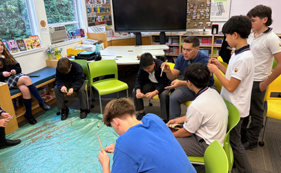 Middle School cedar carving