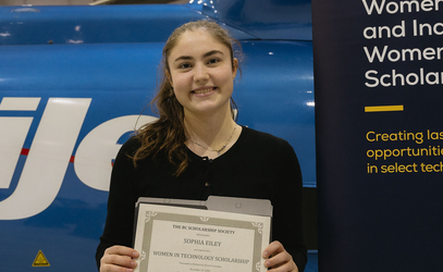 Alumna Sophia Eiley '24 receives a Women in Technology Scholarship