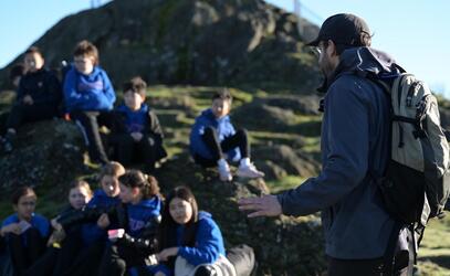 Grade 5 Outdoor Education class learns first aid at Walbran Park