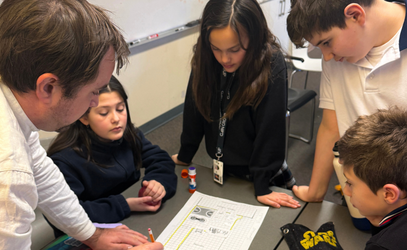 Grade 6 students share designs with landscape architect