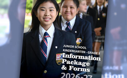 Junior School Information Package and Forms card