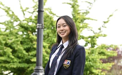 Kayler Kim '26 on campus