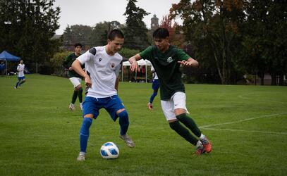 Action photo from the Senior Boys Soccer game at ISAA's 2026