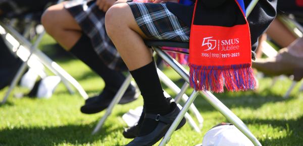 Jubilee Assembly on the school field