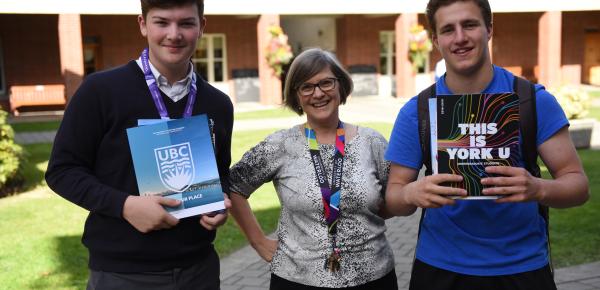 Ruth McGhee from University Counselling with Senior School students