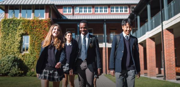 Senior School students in the Crothall quad