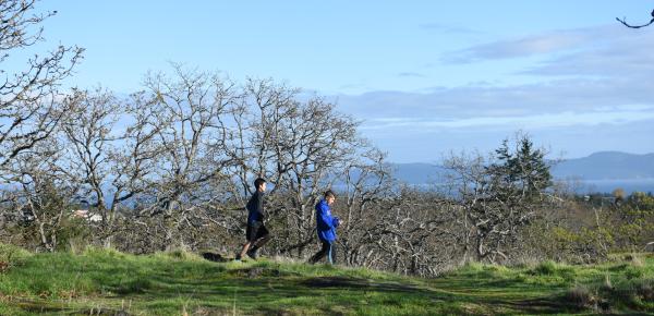 Students on Mount Tolmie