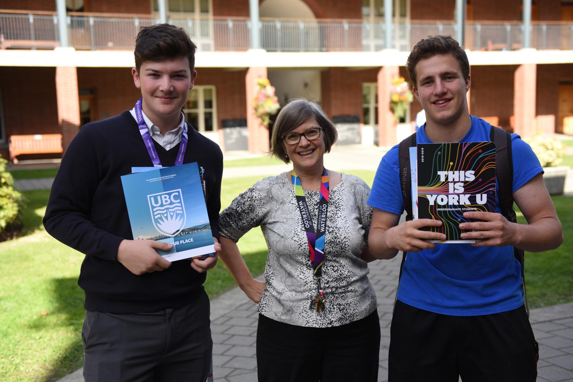 Ruth McGhee from University Counselling with Senior School students