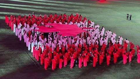 Aaron Gill alumni performing at the MLB World Series