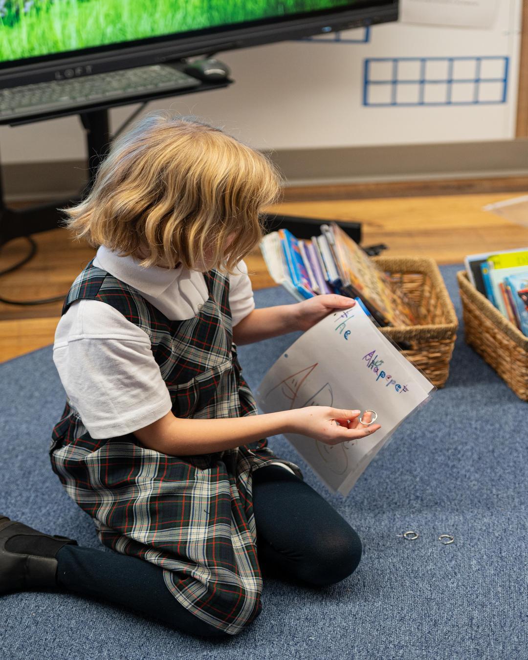 Binding books at Book Builders Club