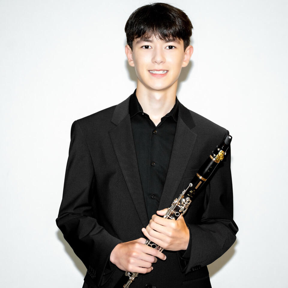 Matty Angus with his clarinet