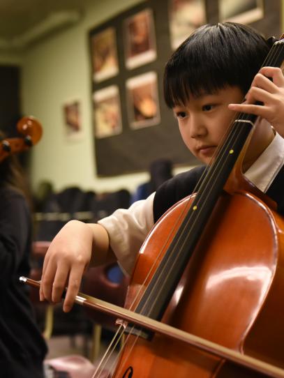 Junior School strings student