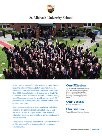 SMUS School Profile 2023-24 cover