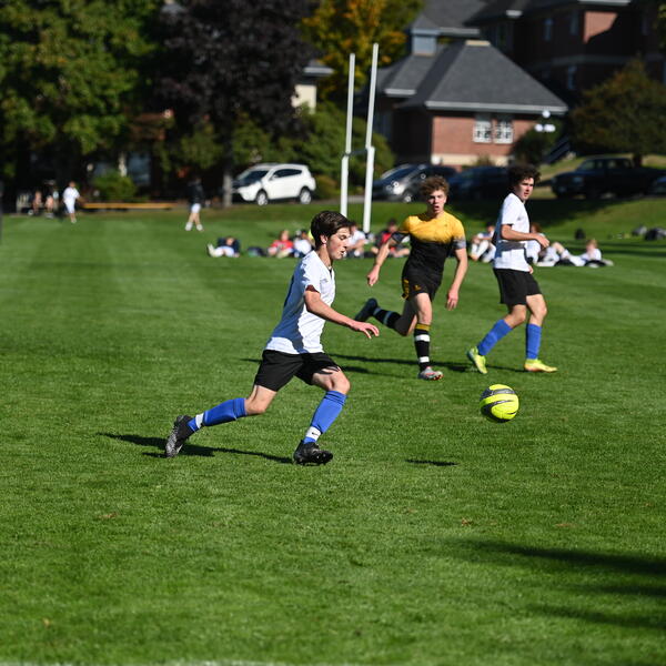 Senior Boys Soccer match