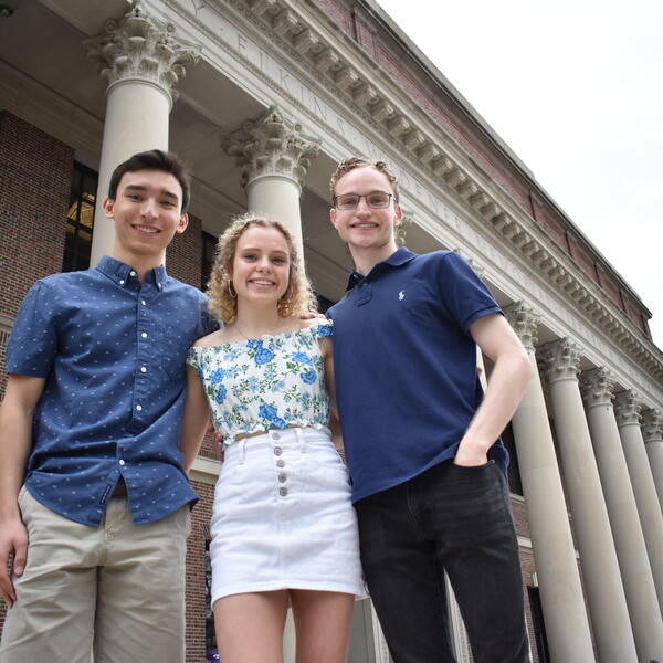 Harvard trio, Jasper, Aysha and Sean