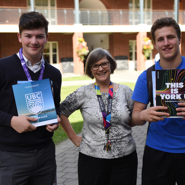 Ruth McGhee from University Counselling with Senior School students