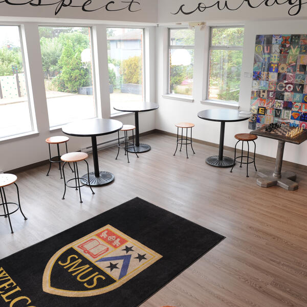 Middle School entrance lobby