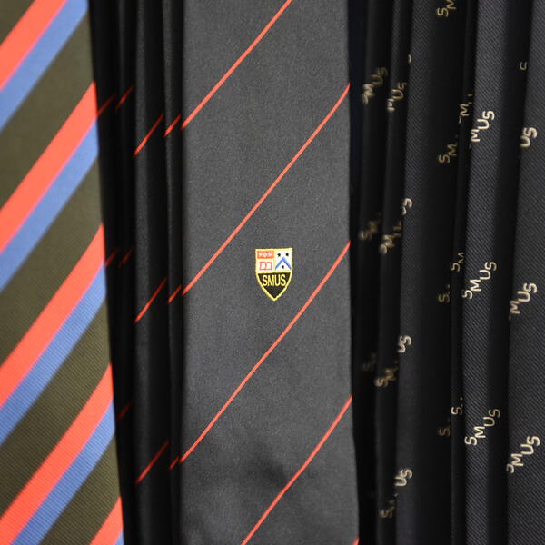 A selection of ties in the Campus Shop