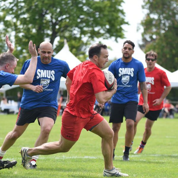 Alumni Weekend rugby match