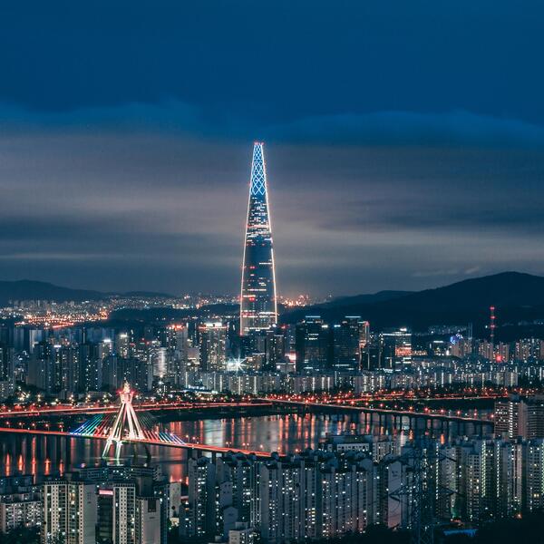 Seoul at night