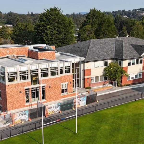 Rendering of the completed middle school expansion