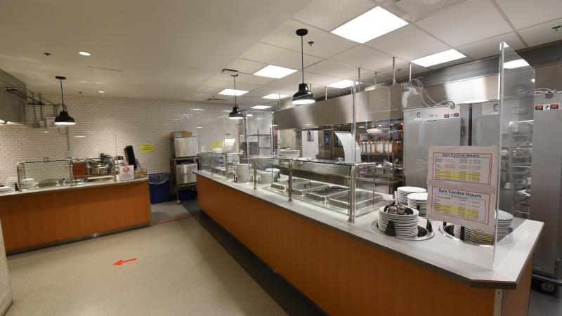 Catering facilities in Graves Hall