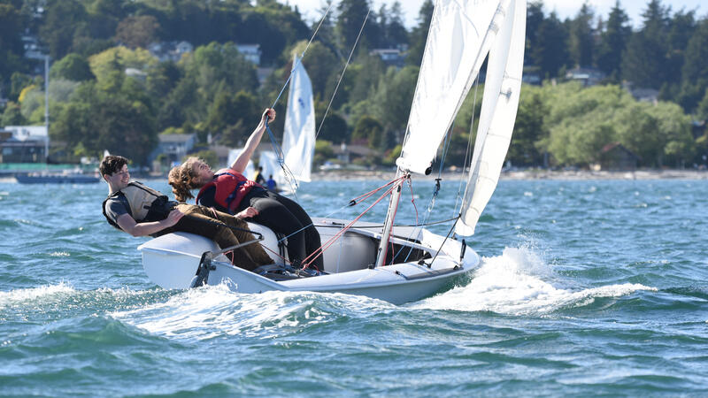 Senior School experiential students sailing