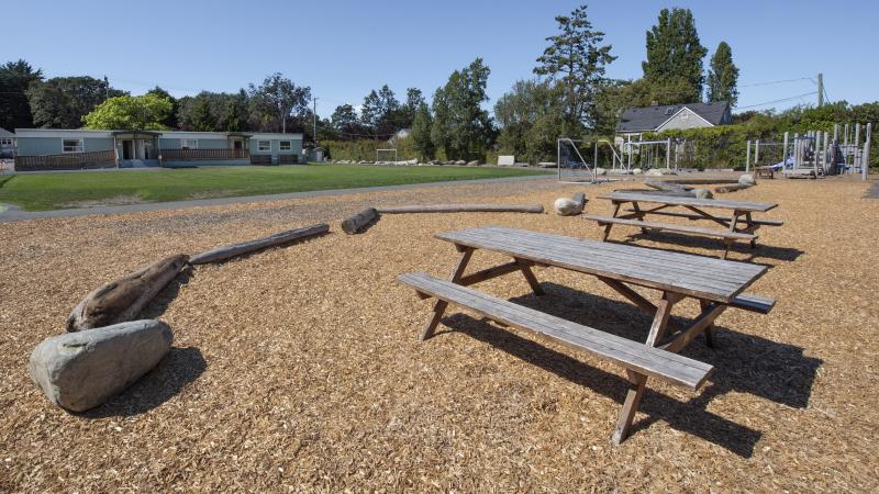 The outdoor play area at the Junior School