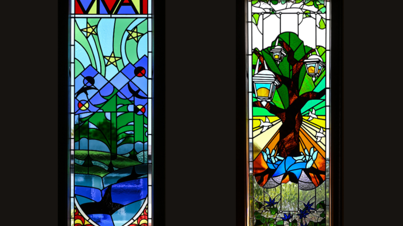 Senior Stained Glass Window 