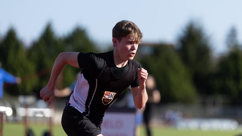Senior Parker Sheehan Track