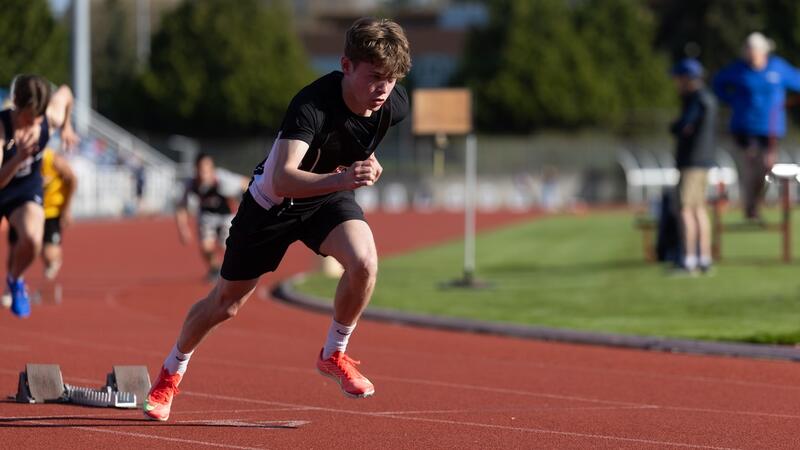 Senior Parker Sheehan Track