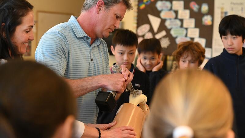 Middle Grade 6 Science Bone Saw Demo