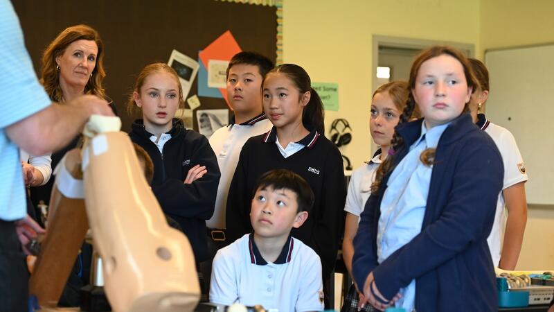 Middle Grade 6 Science Bone Saw Demo