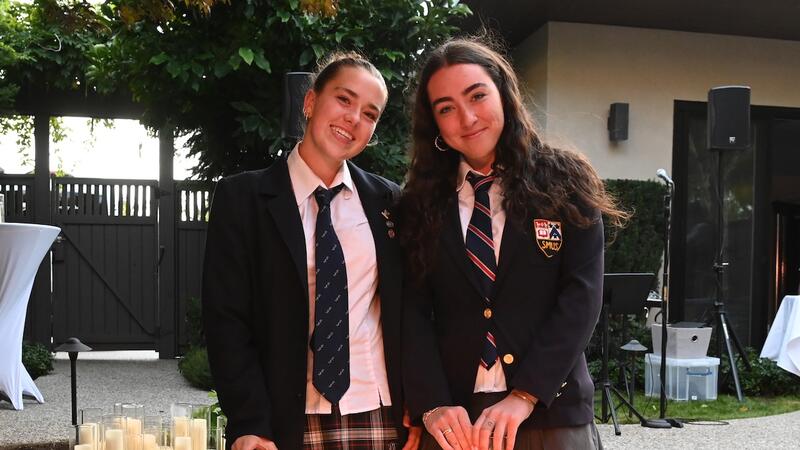 Senior Service Council heads Caitlyn Mullen Rowan Denis
