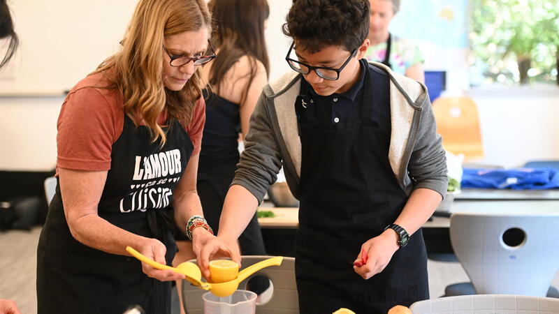 Middle Valerie Pike Cooking Lesson in Clicks and Consequence Conference