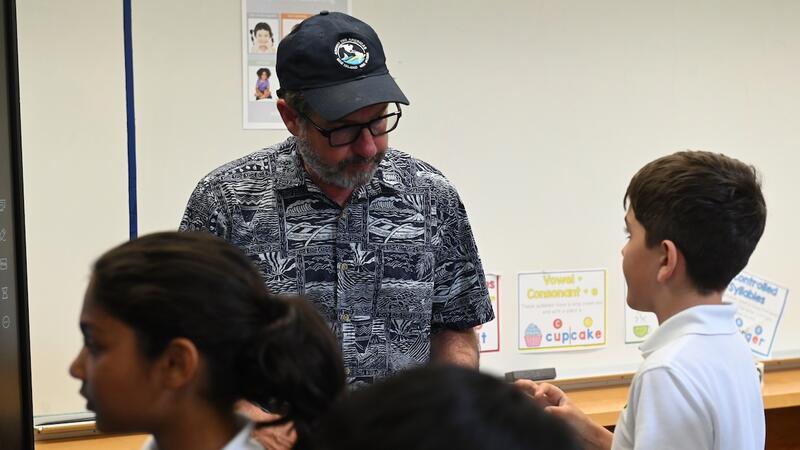 Junior Grade 4 visit with Crew of One Ocean