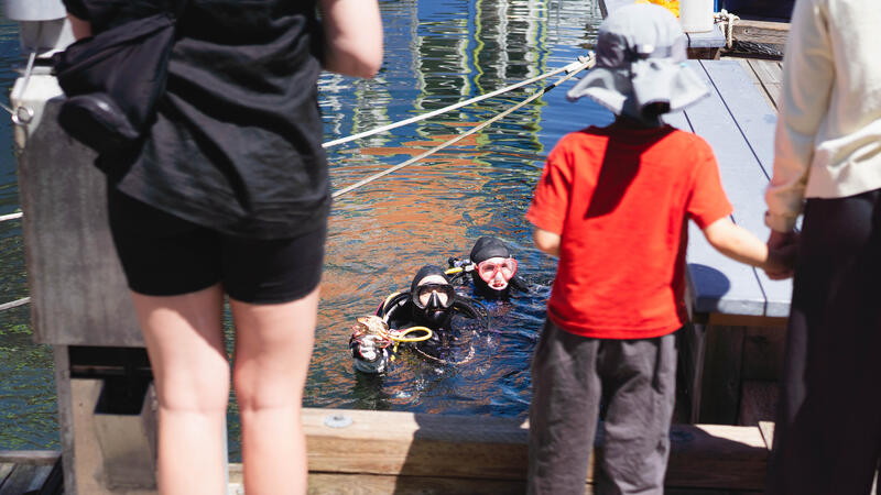 Grade 4 students participate in World Oceans Day in Victoria.