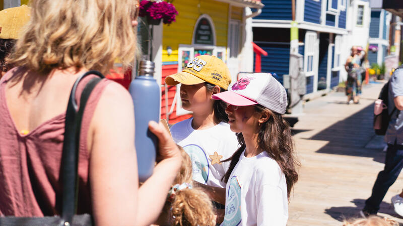 Grade 4 students participate in World Oceans Day in Victoria.