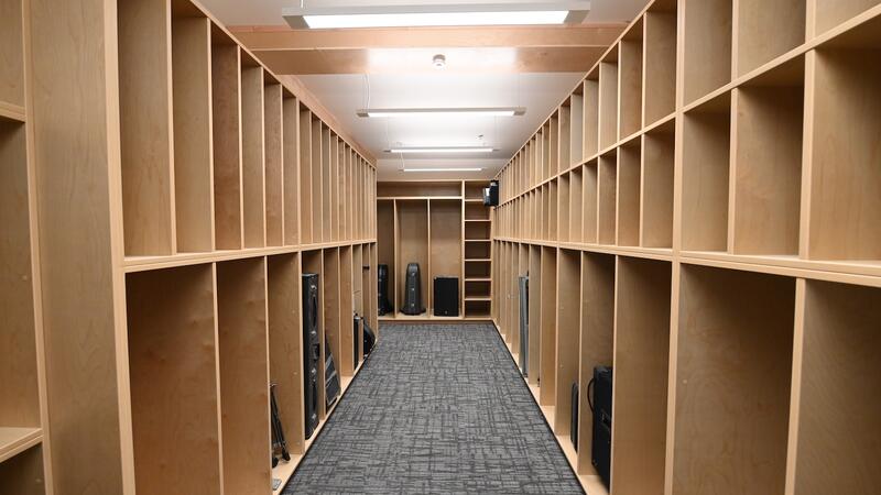Middle School music room storage renovation
