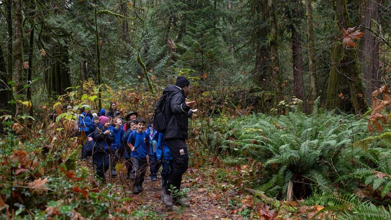 Grade 3 Students visit Goldstream Park for the salmon run