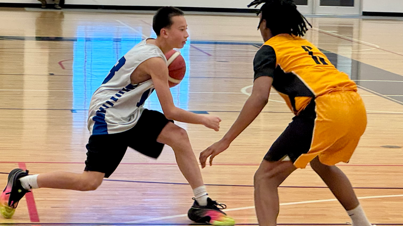 Grade 9 boys basketball at ISAAs