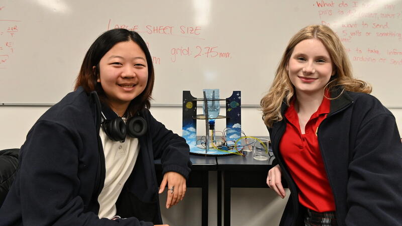 Grade 9 students design automated water towers