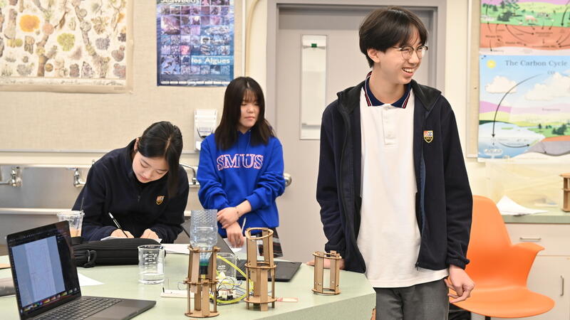 Grade 9 students design automated water towers