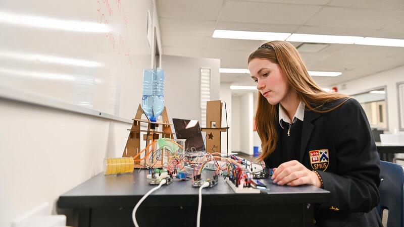 Grade 9 students design automated water towers
