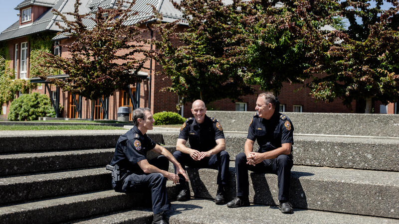 Alumni in VicPD Leadership - Jamie McCrae and Michael and Colin Brown