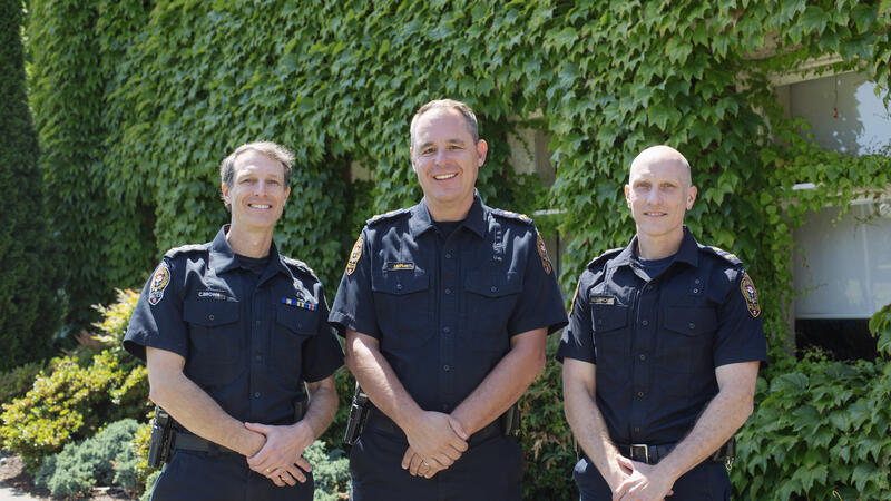 Alumni in VicPD Leadership - Jamie McCrae and Michael and Colin Brown