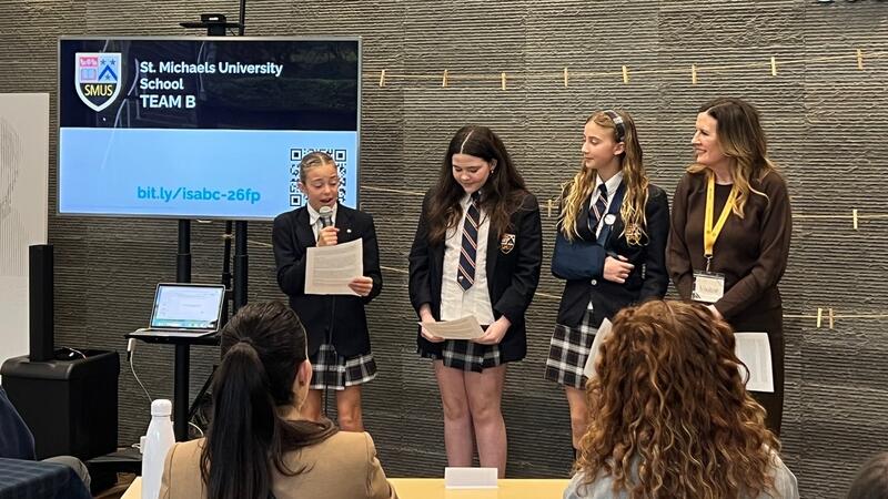 Middle School teams pitch ideas at the ISABC Future Prize challenge in Vancouver